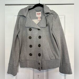 Mossimo Supply Co. Women's Light Gray Pea Coat